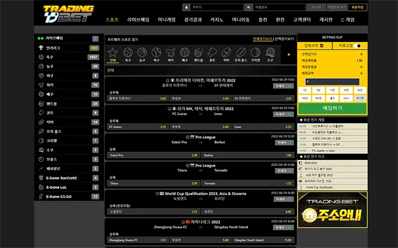 트레이딩벳(Trading Bet) 토토사이트