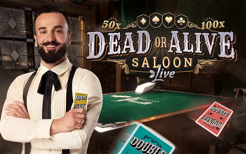 에볼루션(Evolution)의 새로운 라이브 카지노 카드 게임 :  Dead or Alive - Saloon Live Card Game