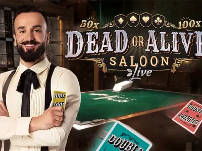 에볼루션(Evolution)의 새로운 라이브 카지노 카드 게임 :  Dead or Alive - Saloon Live Card Game